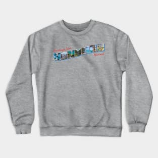 Greetings from Honolulu in Hawaii Vintage style retro souvenir Crewneck Sweatshirt